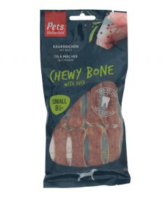 Pets Unlimited Chewy Bone with Duck Small Dog Treats 8pcs