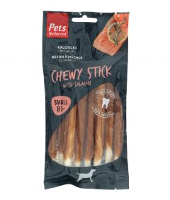 Pets Unlimited Chewy Stick with Salmon Small Dog Treats 8pcs