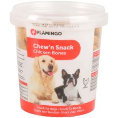 Flamingo Chew'n Snack Chicken Bones Dog Treats 500g