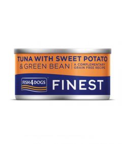 Fish4Dogs Finest Tuna with Sweet Potato & Bean Adult Wet Dog Food 85g