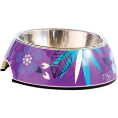 Rogz Purple Forest Bubble Dog Bowl