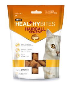 Healthy Bites Hairball Remedy Cat & Kitten Treats 65g