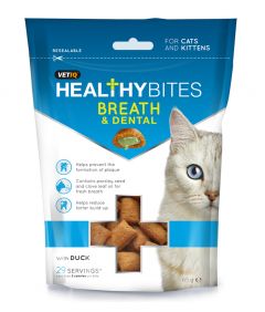 Healthy Bites Breath & Dental Cat & Kitten Treats 65g