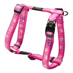 Rogz Pink Paw Dog Harness