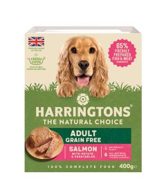 Harringtons Salmon Grain Free Adult Wet Dog Food 400g