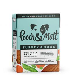 Pooch & Mutt Turkey & Duck Complete Wet Dog Food 375g